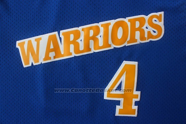 Maglia Golden State Warriors Chris Webber #4 Retro Blu